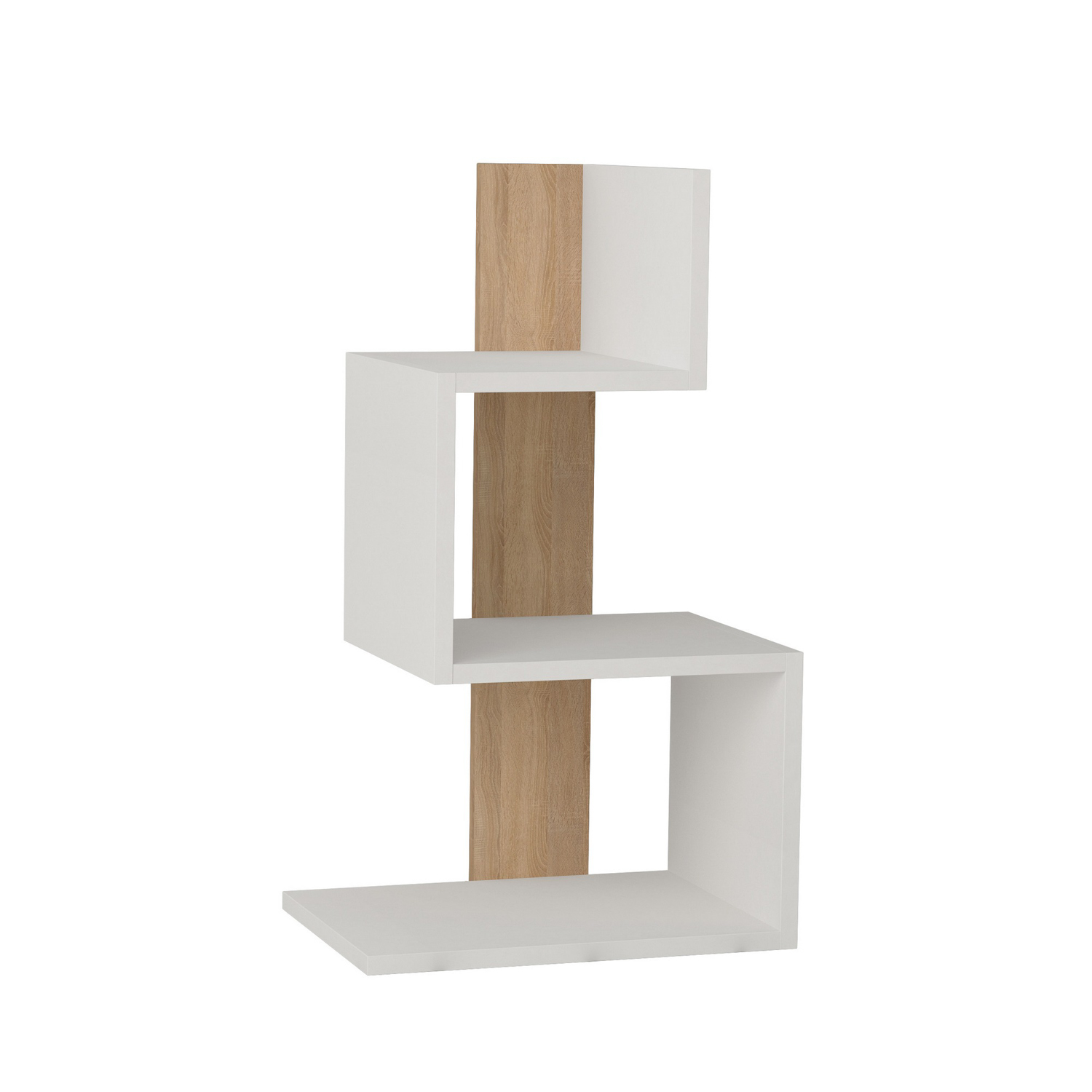 Sivupöytä Valento Furniture Rosie, valkoinen/tammi