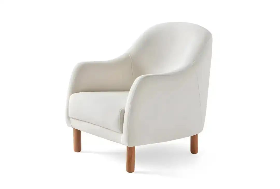 Nojatuoli Valento Furniture Aries, 75x75cm, Valkoinen