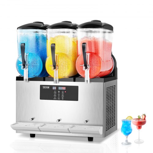 Slush-jäähilejuomakone North Craft XN360B, 3x12L, ruostumaton teräs