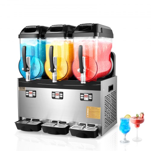 Slush-jäähilejuomakone North Craft XRJ12LX3, 3x12L säiliöt, ruostumaton teräs
