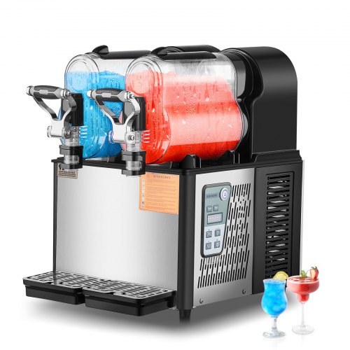Slush-jäähilejuomakone North Craft XRJ3LX2, 2x3L, Ruostumaton Teräs, hopea