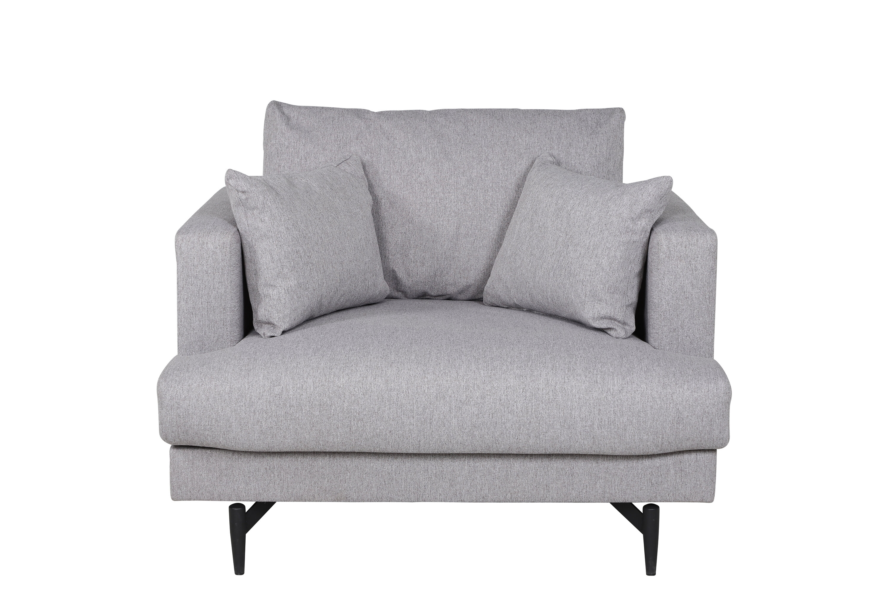 Nojatuoli Venture Home Sofia, 104x92x82 cm, polyesterikangas, harmaa