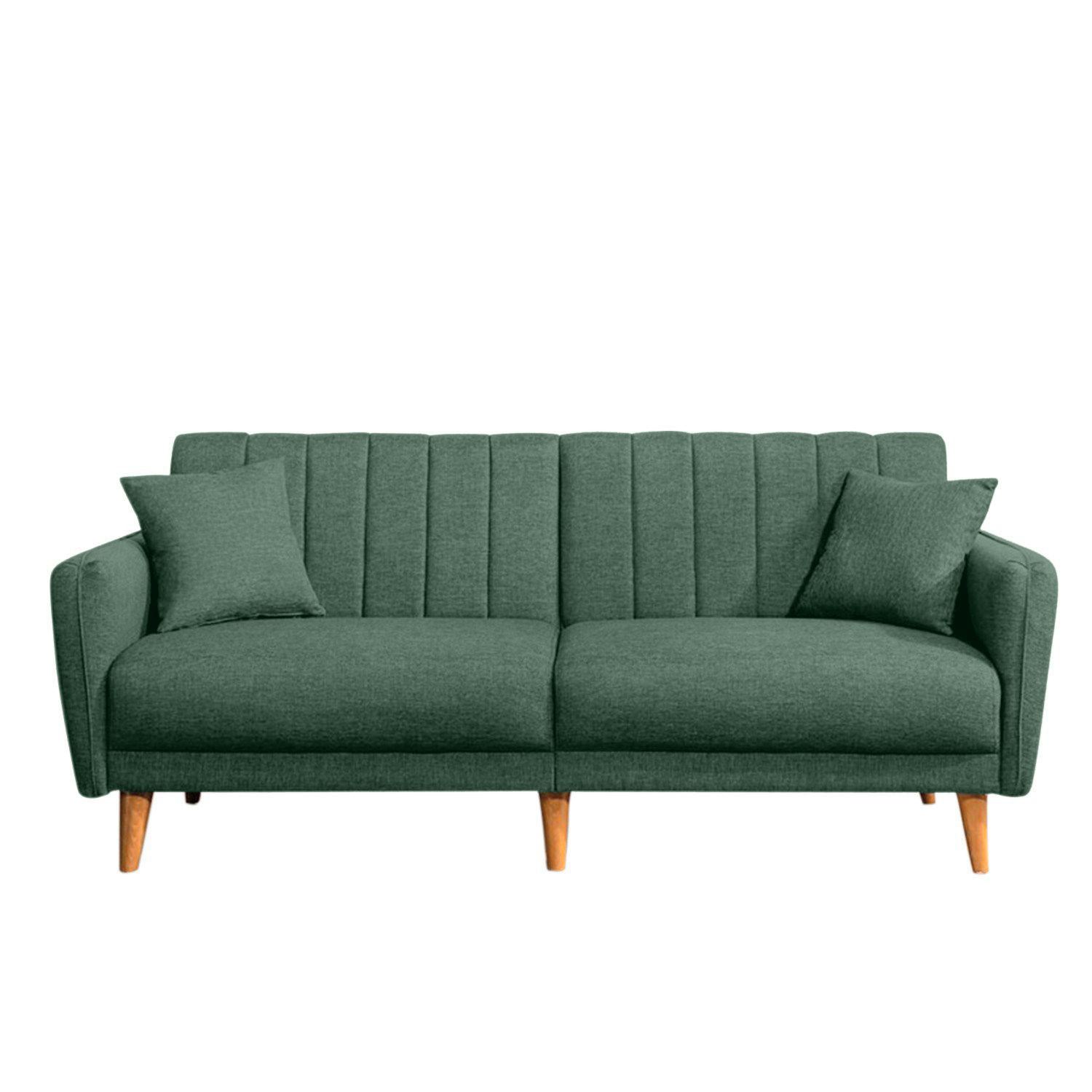 Vuodesohva Valento Furniture Aqua, 205x85cm, 3-istuttava, vihreä