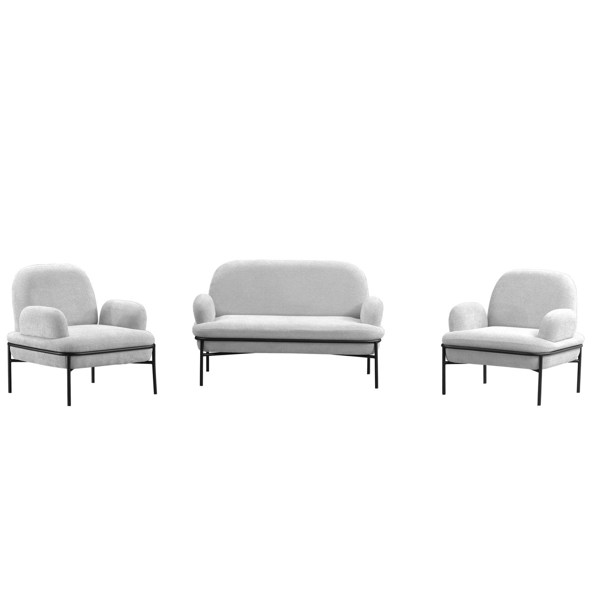 Sohvaryhmä Valento Furniture Aster, kahdella nojatuolilla, 2+1+1 istuttava