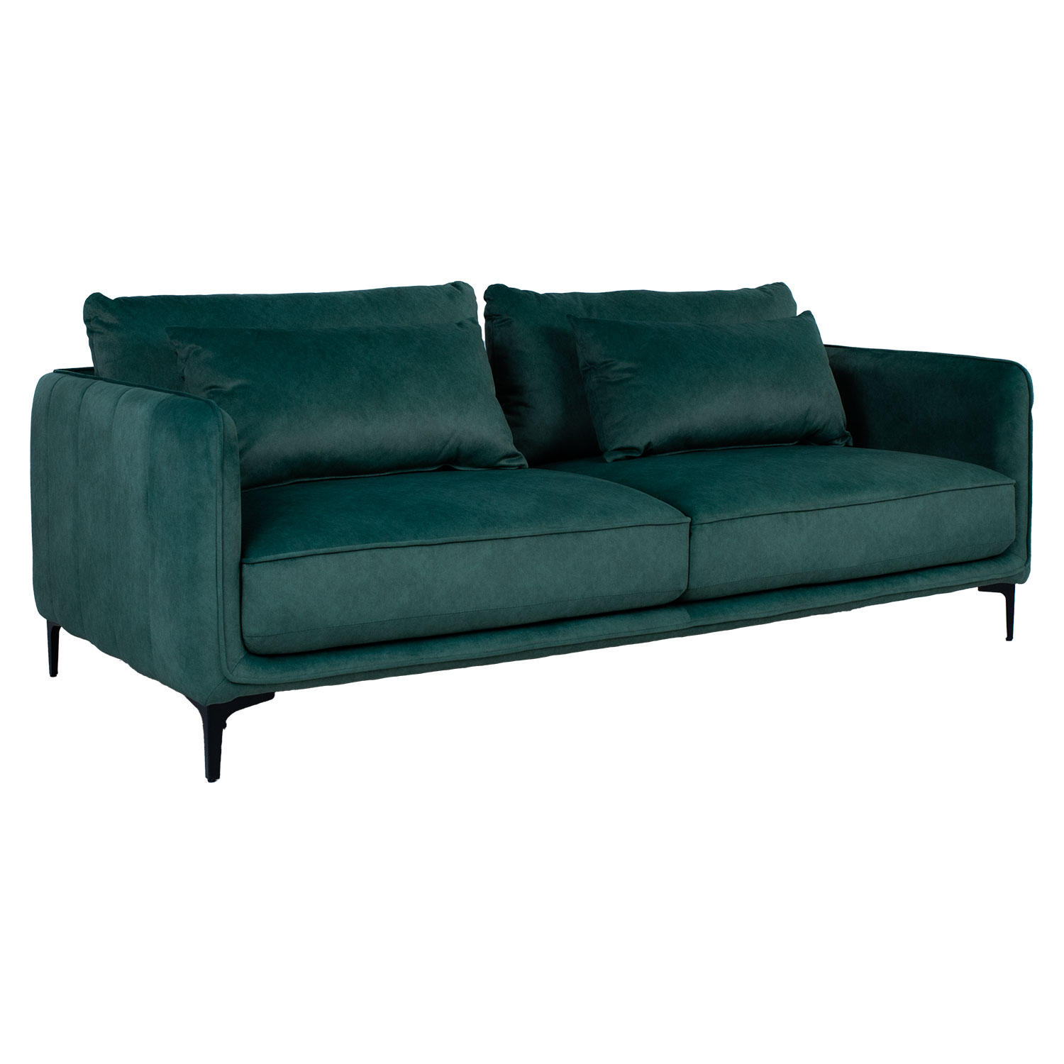 Sohva Home4You Bianka, 208x98cm, 3-Istuttava, Vihreä