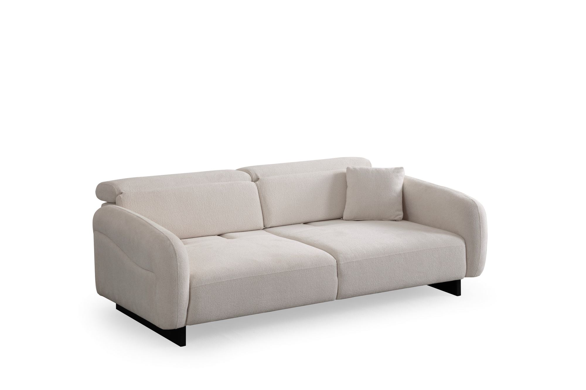 Sohva Valento Furniture Caprice, 3-istuttava, 230cm, valkoinen