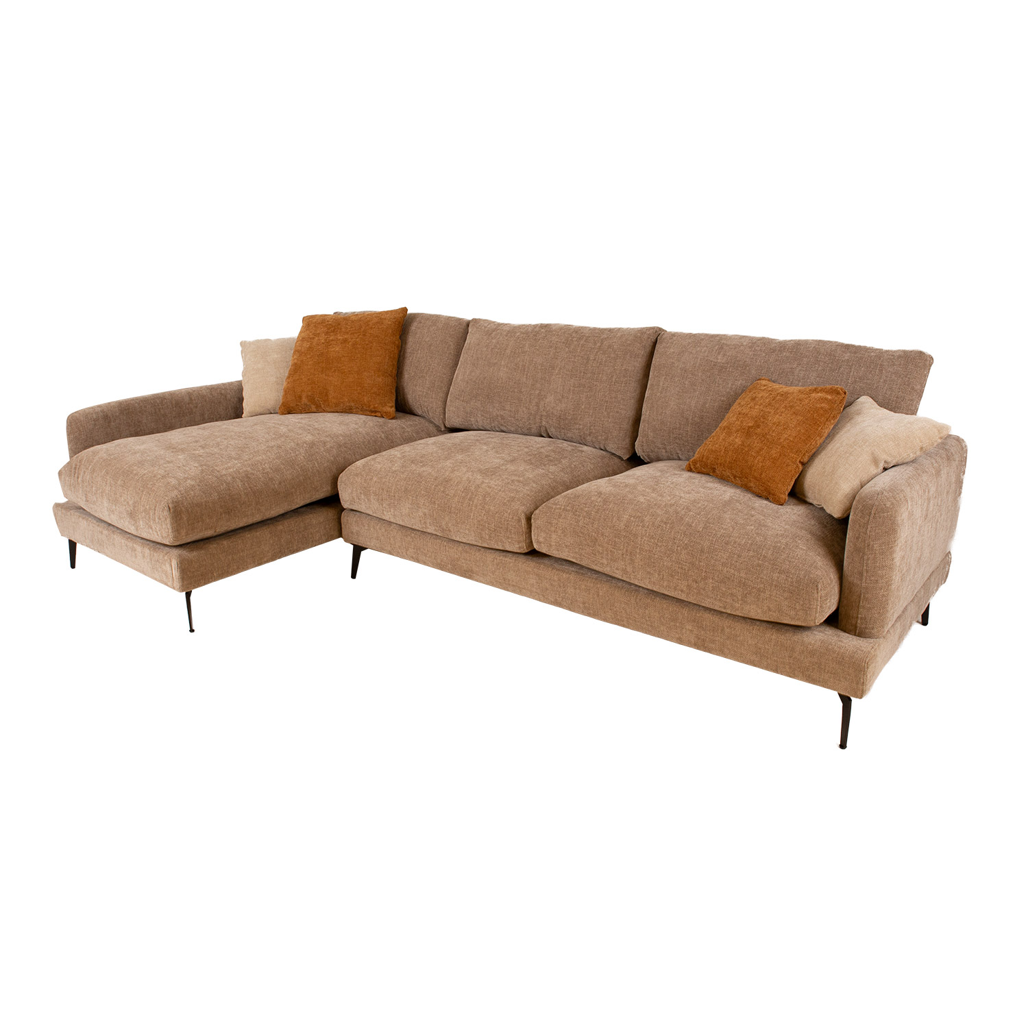 Sohva Home4You Daisy Lc, 292x162/94x94cm, 4 Tyynyä, Beige