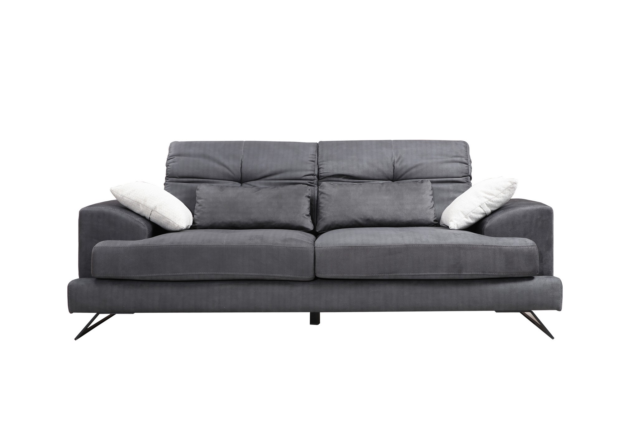 Sohva Valento Furniture Frido raita, 2-istuttava, harmaa