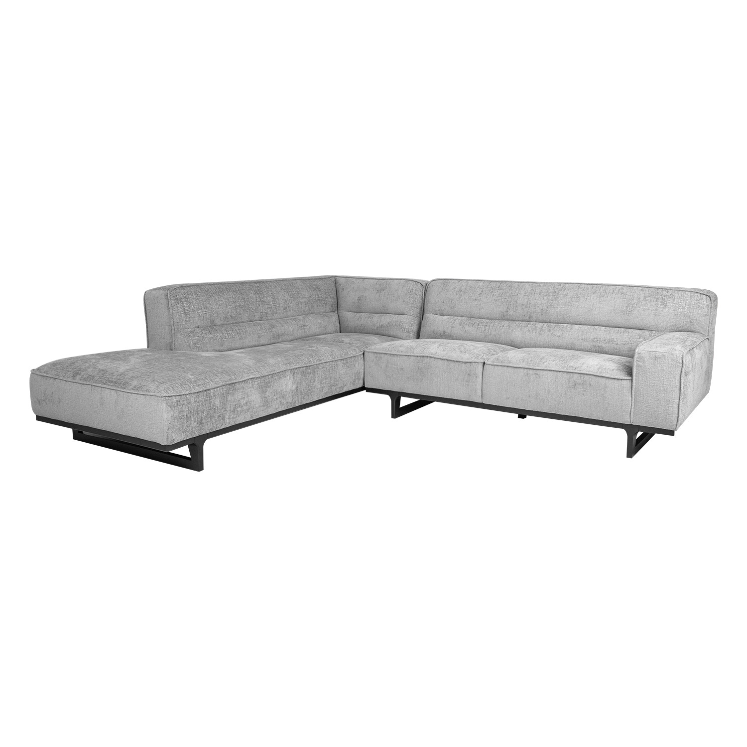 Sohva Home4You Hasso Lc, 272x240/95x79cm, Harmaa