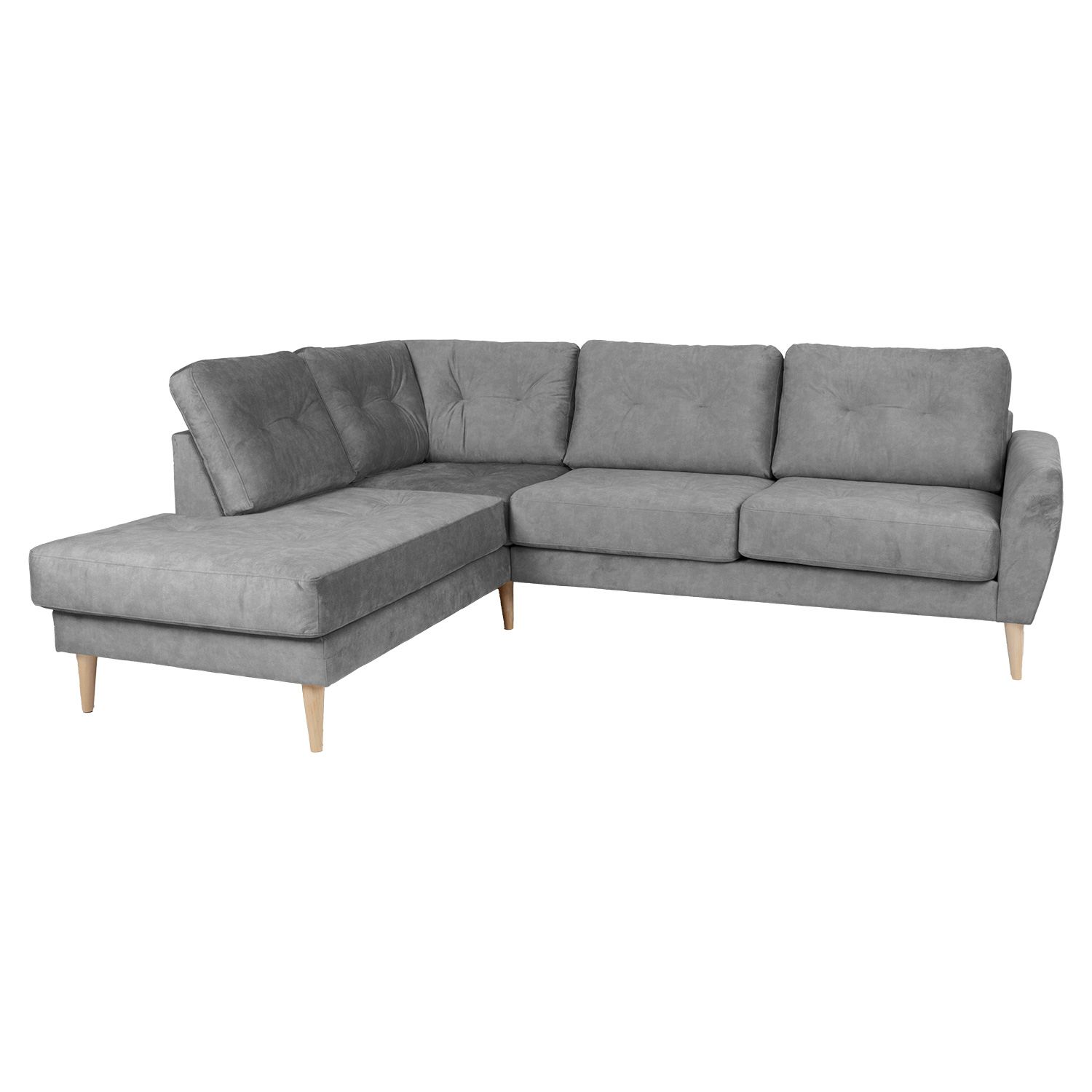 Sohva Home4You Heivi Lc, 250x200/90x90 cm, Harmaa