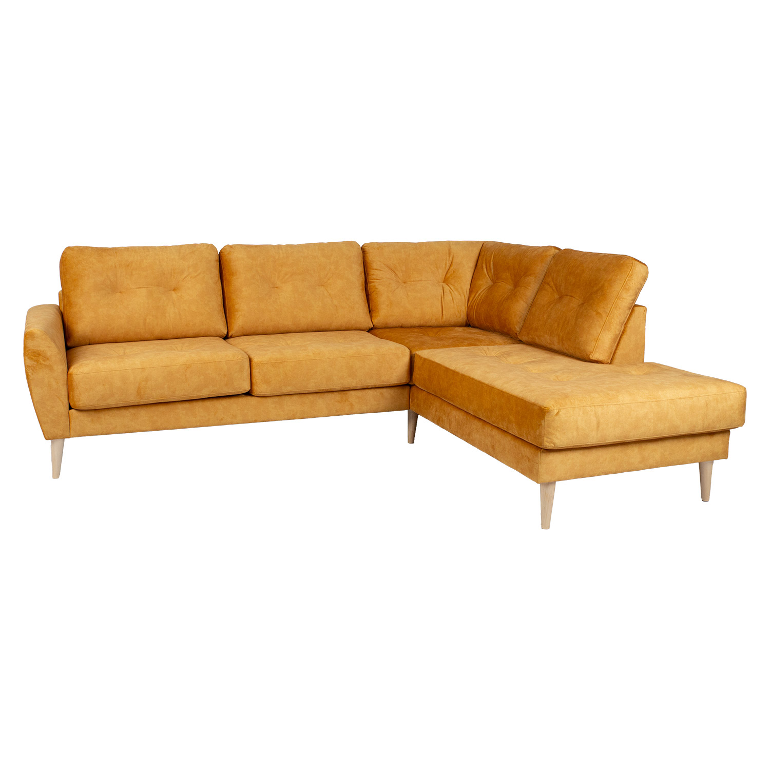 Sohva Home4You Heivi Rc, 250x200/90x90cm, Keltainen