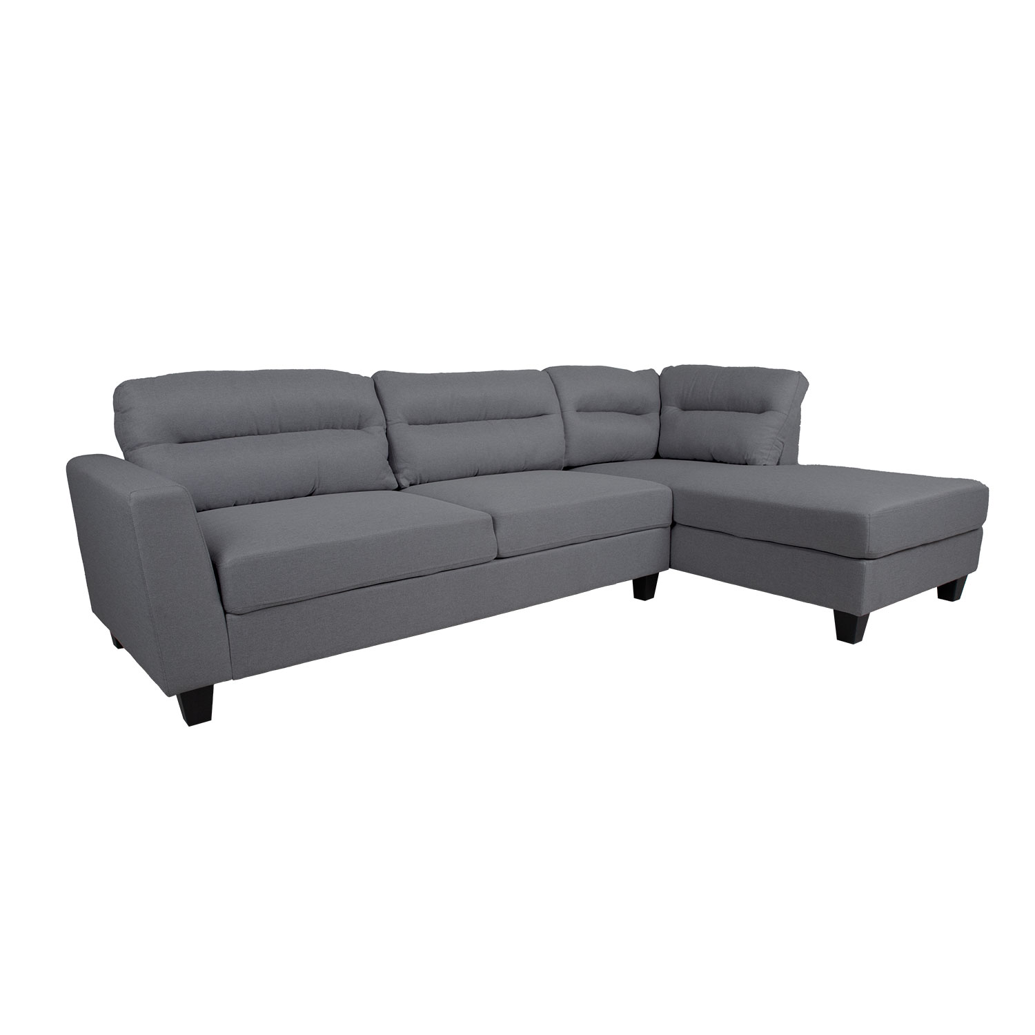 Sohva Home4You Helsinki Rc, 268x83/158x88 cm, Tummanharmaa