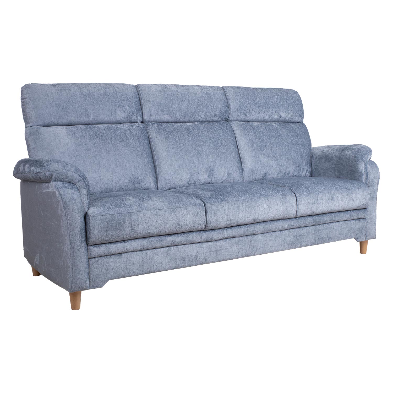 Sohva Home4You Ingrid 3-Istuttava, 214x88cm, Harmaan Sininen