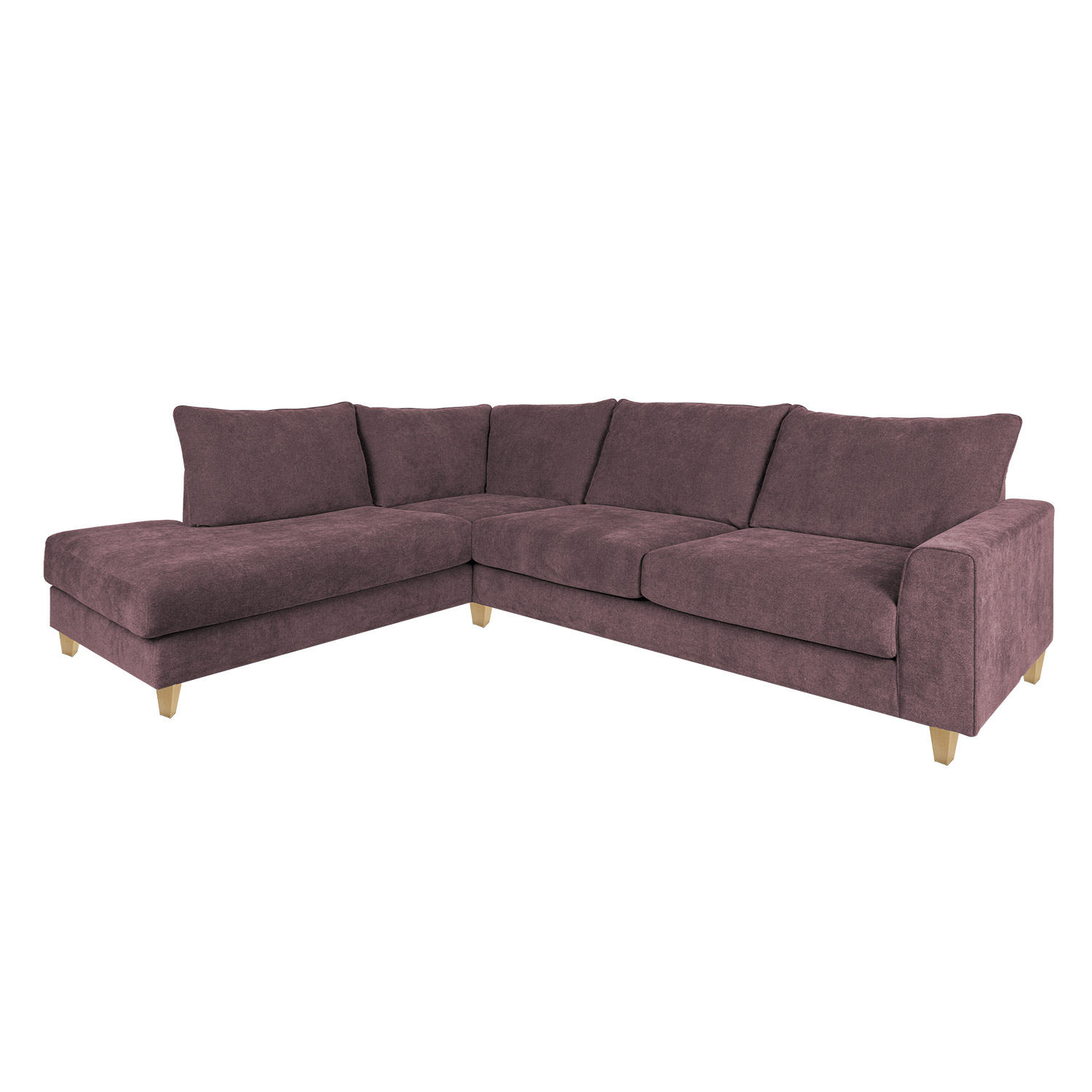 Sohva Home4You Layla Lc, 265x94/208x90cm, Harmaanpinkki