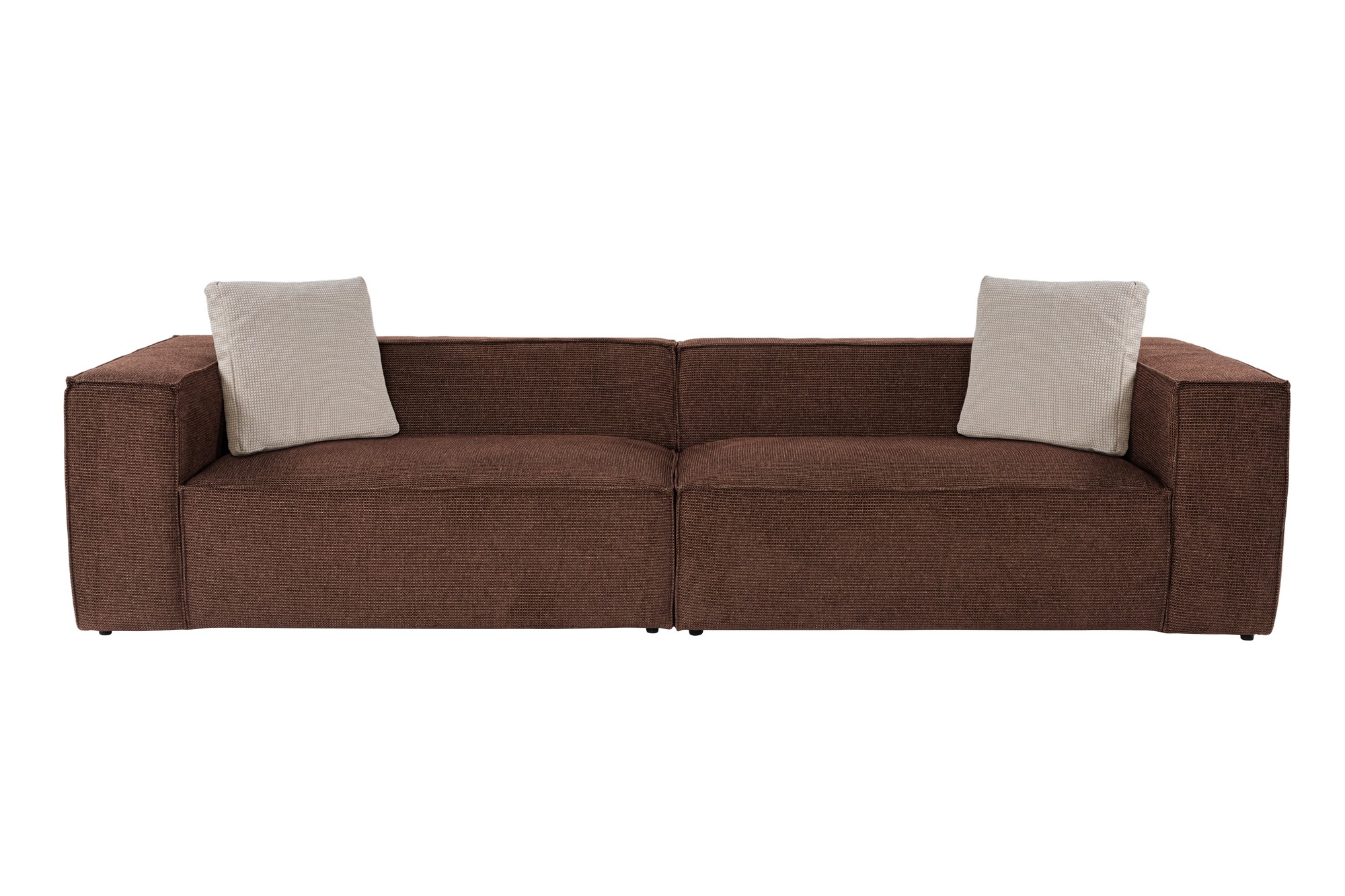 Sohva Valento Furniture Lora L2-2R, 300x108cm, 4-istuttava, ruskea