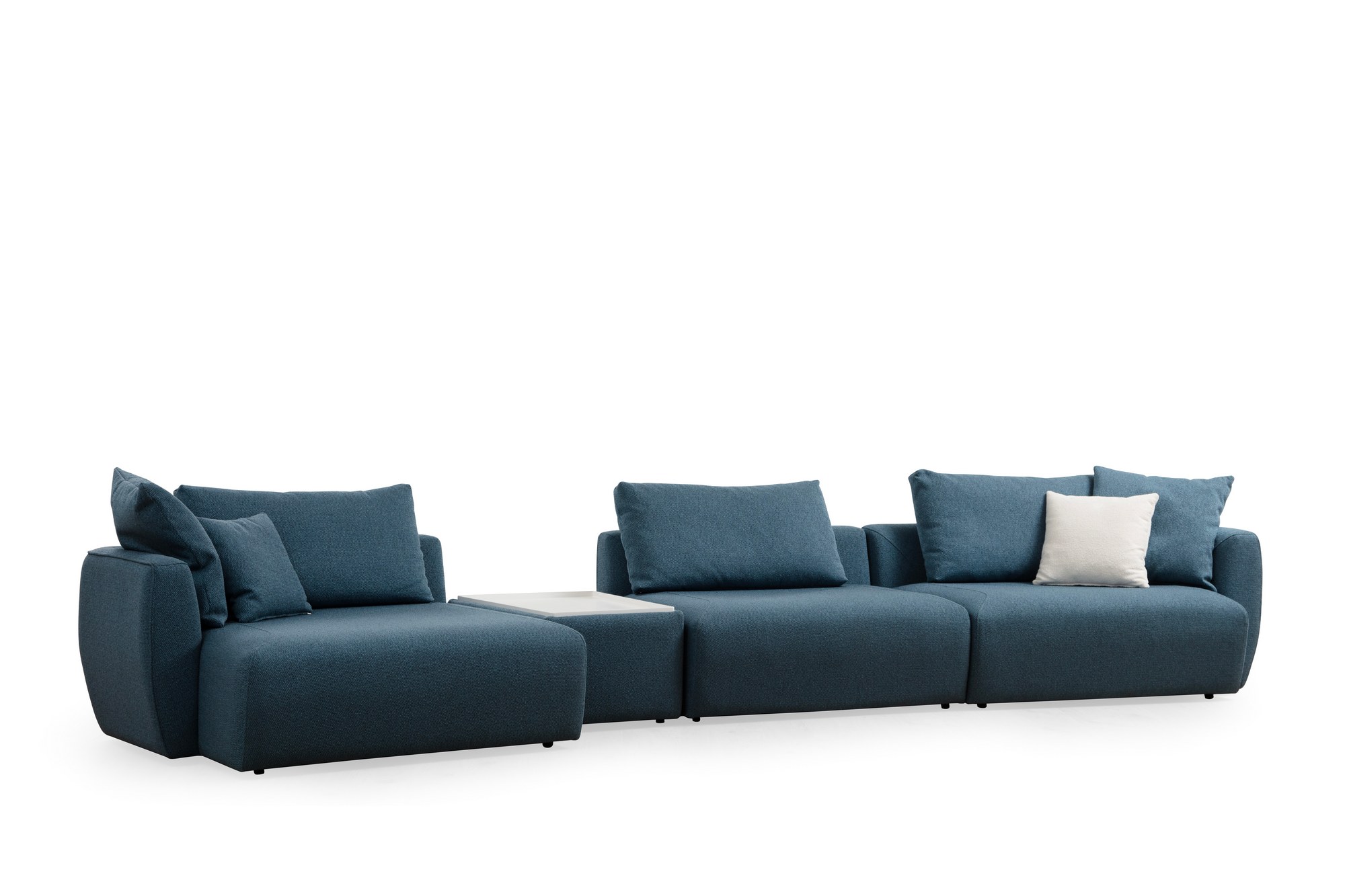 Sohva Valento Furniture Maya CL-T-O1-1R 4-istuttava sininen