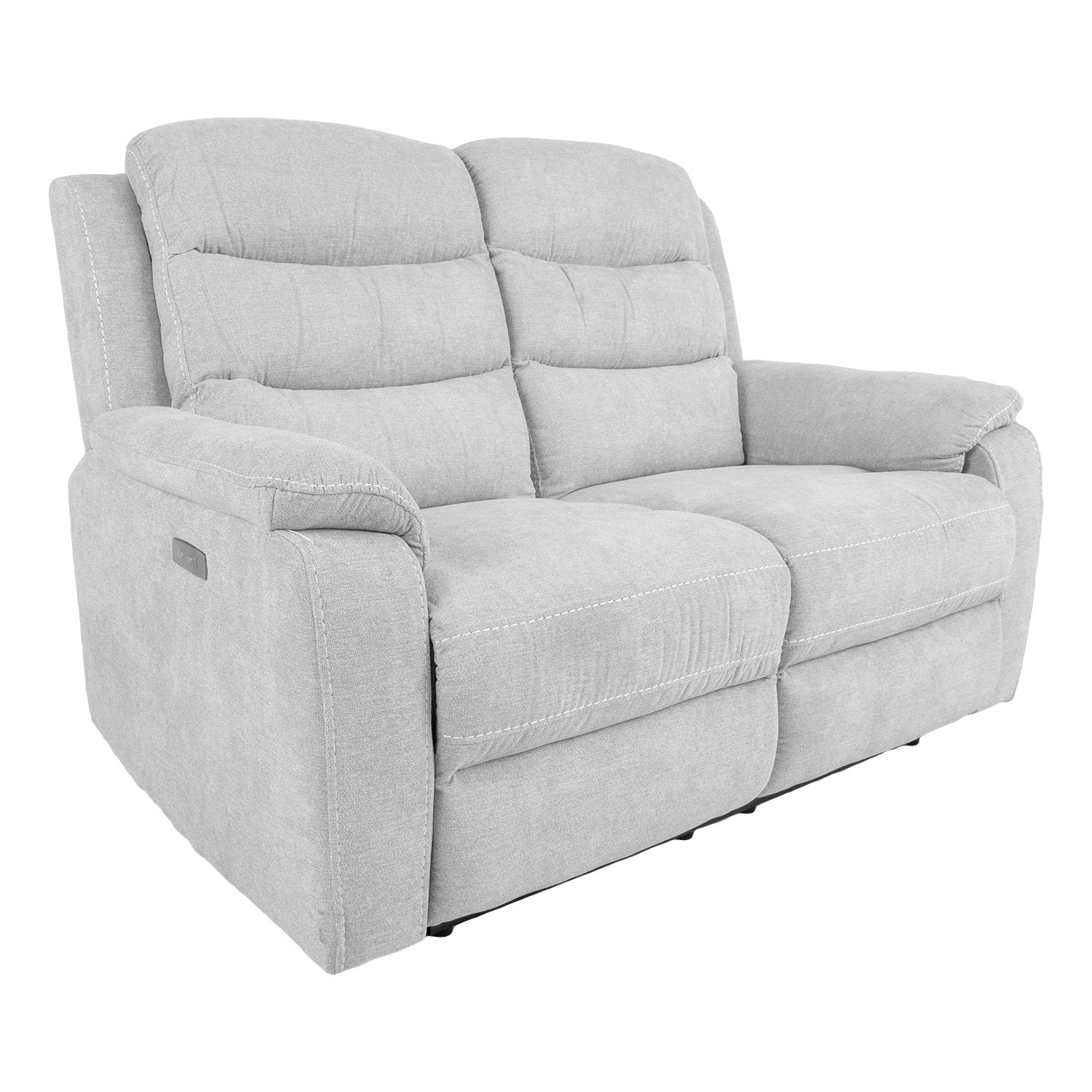 Sohva Home4You Mimi, 2-Istuttava, Sähkömekanismi, Hopeanharmaa