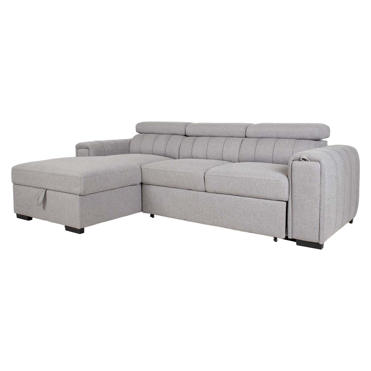 Sohva Home4You Odelia Lc, 248x159/96x84/99cm, Harmaa