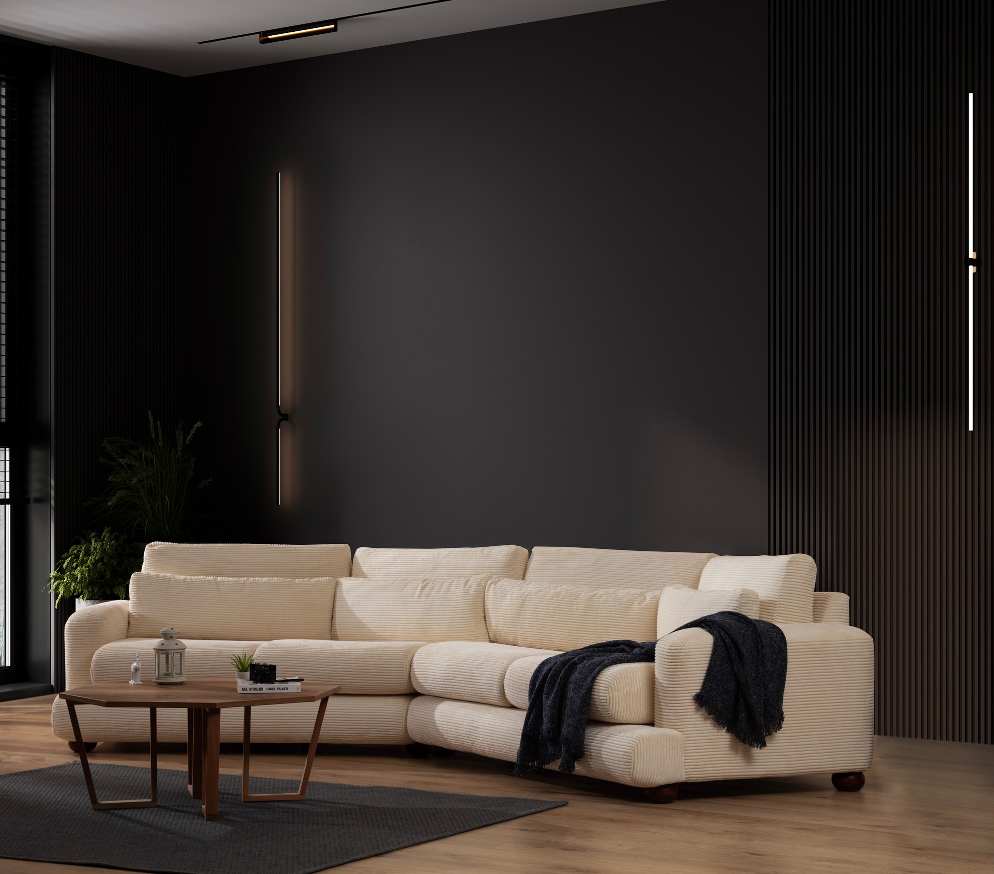 Sohva Valento Furniture River 4-istuttava oikeankätinen