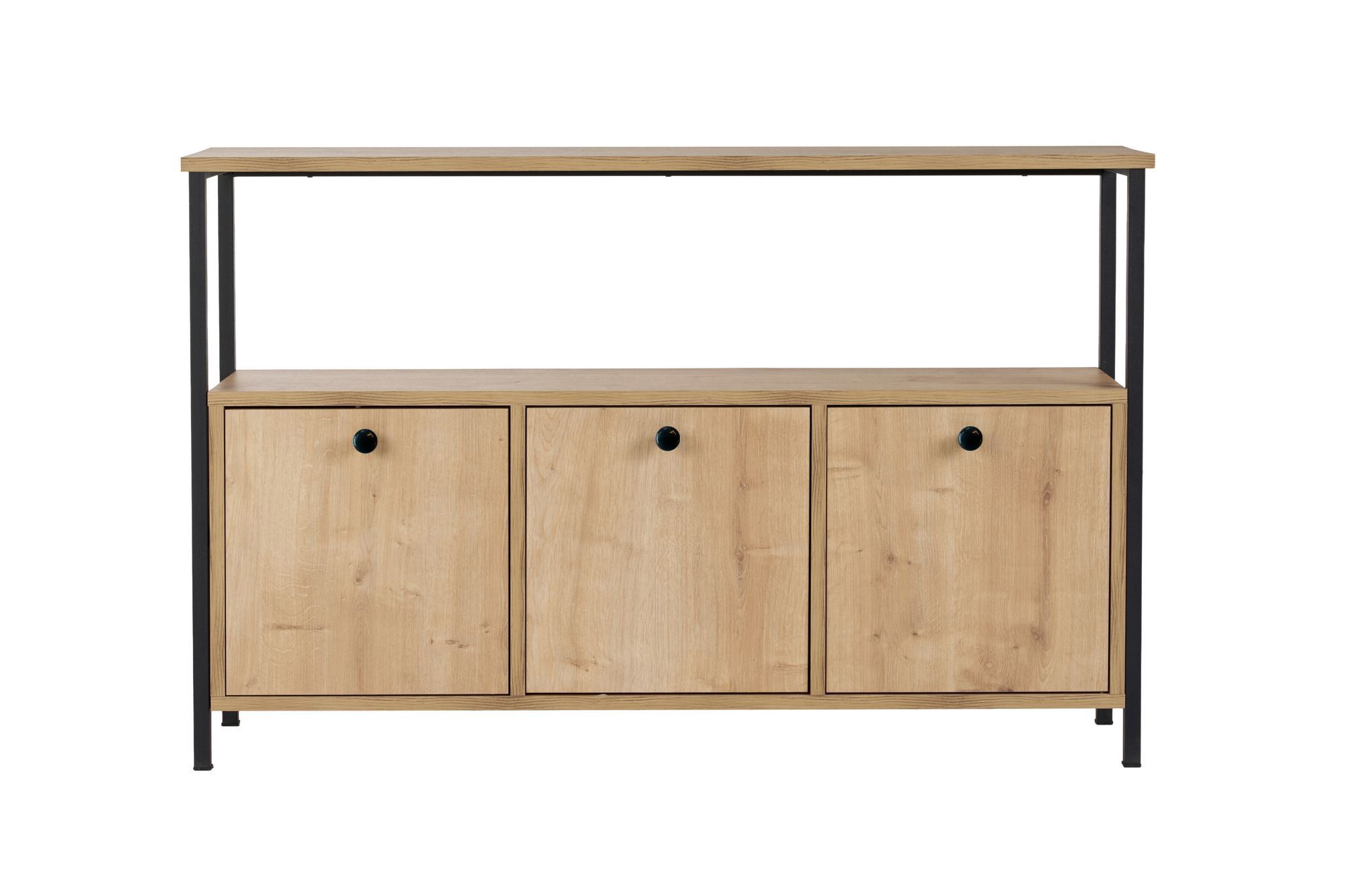 Konsolipöytä Valento Furniture Solace, 120cm, tammi, musta