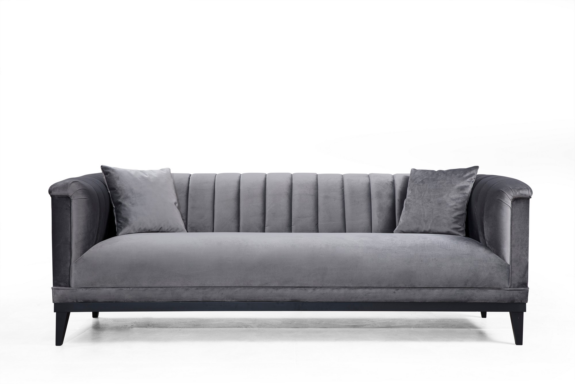 Sohva Valento Furniture Trendy, 3-istuttava, harmaa