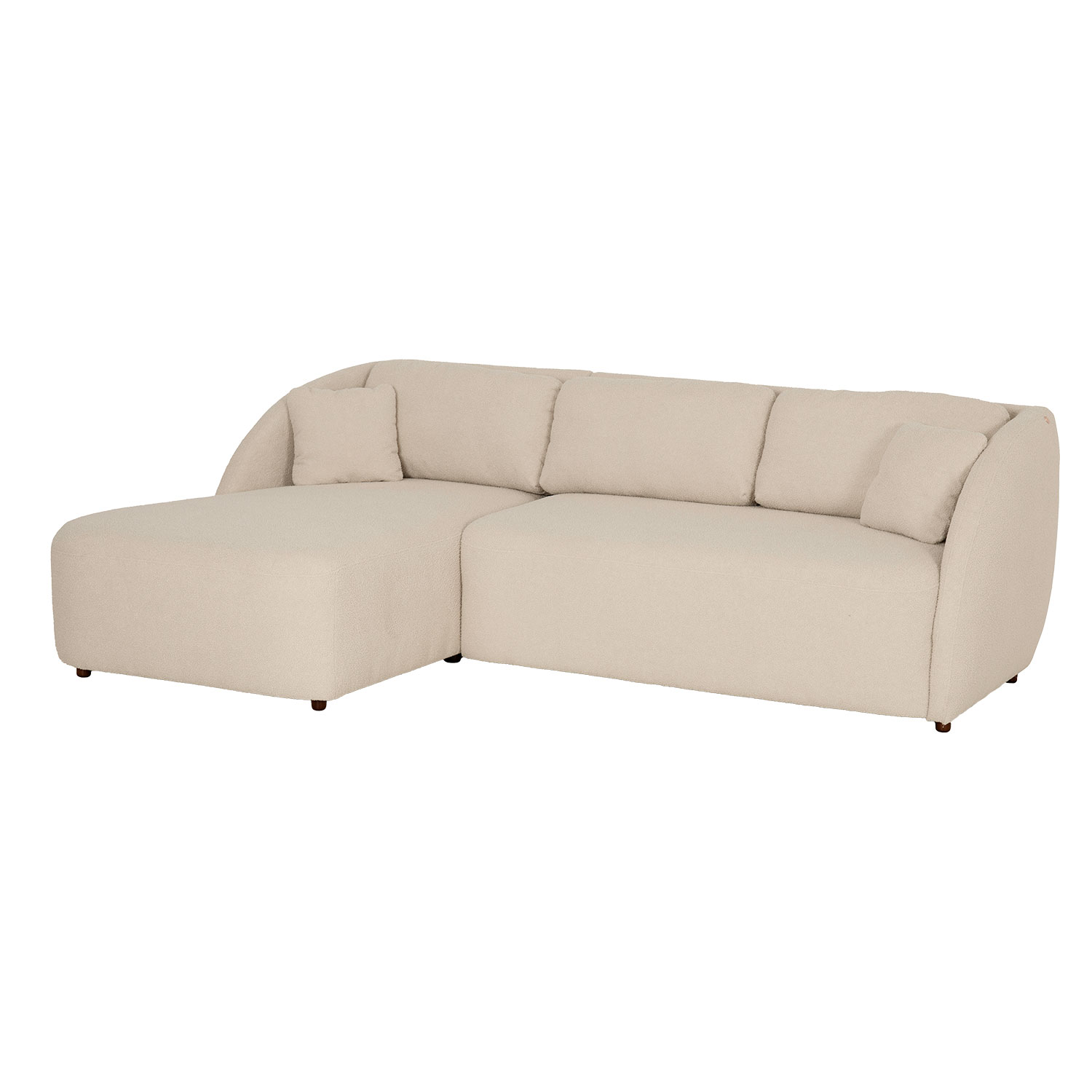 Sohva Home4You Valery Lc, 246x169/99cm, 3-Istuttava, Beige