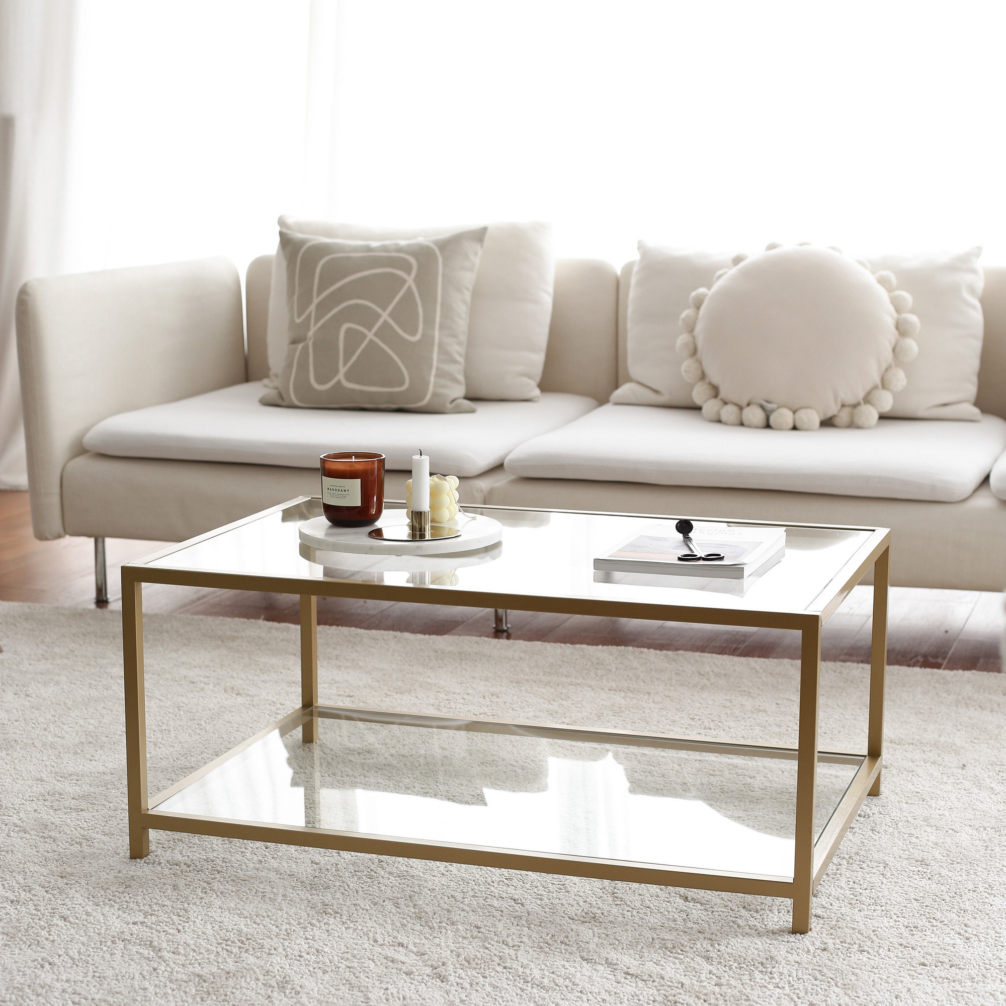 Sohvapöytä Valento Furniture Astro, kulta