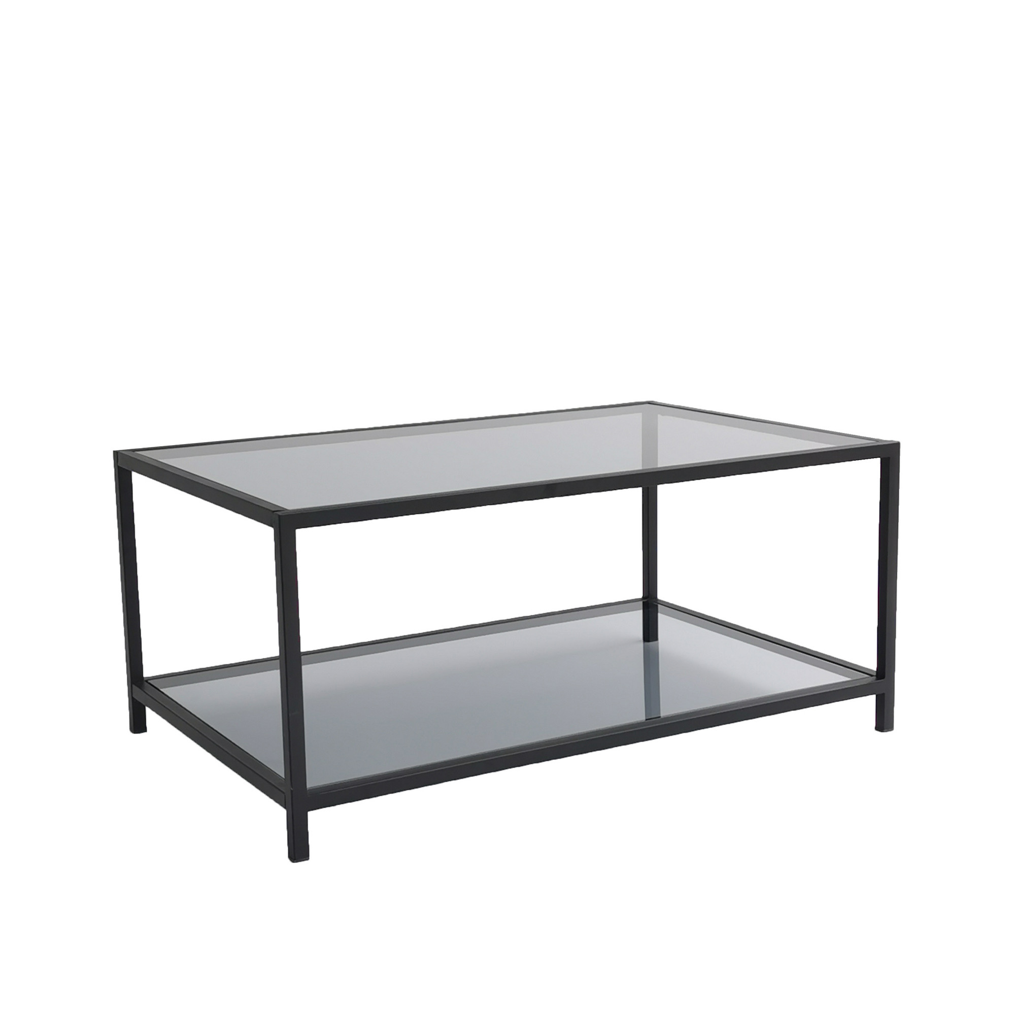 Sohvapöytä Valento Furniture Astro, savulasi, musta