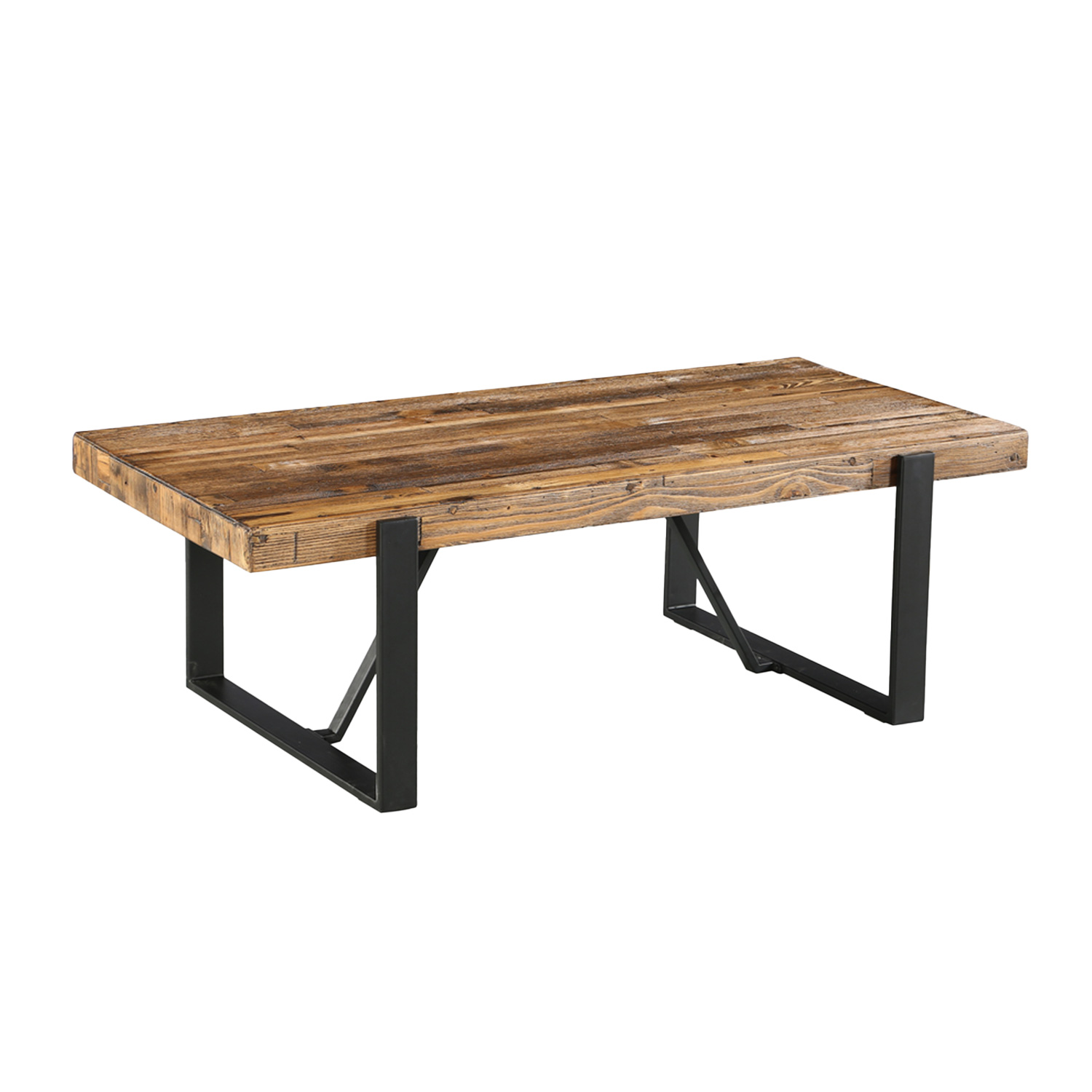 Sohvapöytä Home4You Ironbridge, 132x66x43,5cm, Mänty, Ruskea