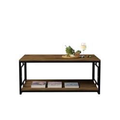 Sohvapöytä Valento Furniture Kelvin, 120x60cm, lisäsäilytystila, musta