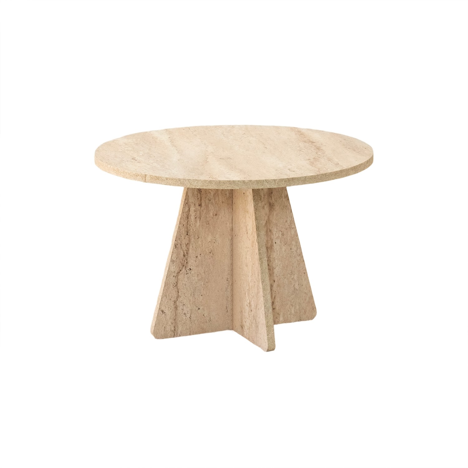 Sohvapöytä Valento Furniture Mushroom, traverten-marmorijäljitelmä