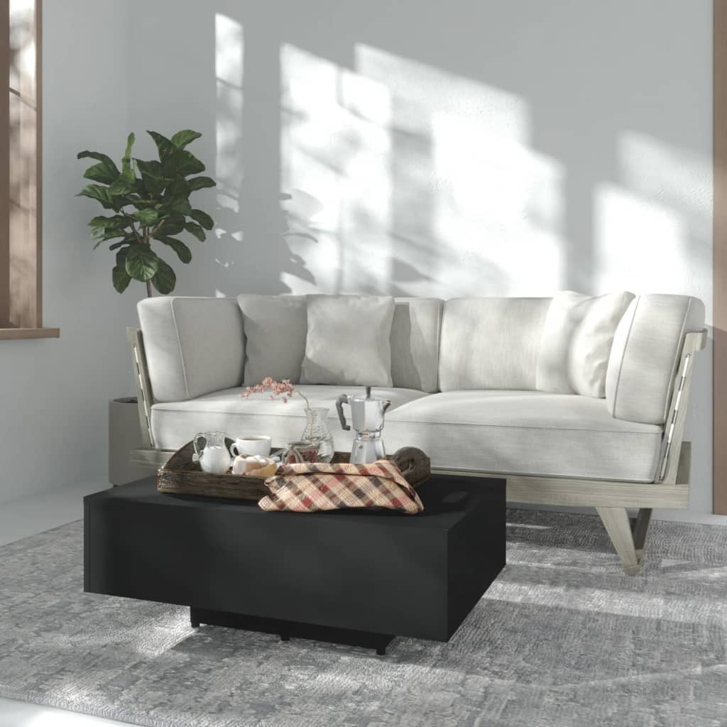 Sohvapöytä, musta, 85x55x31 cm, lastulevy
