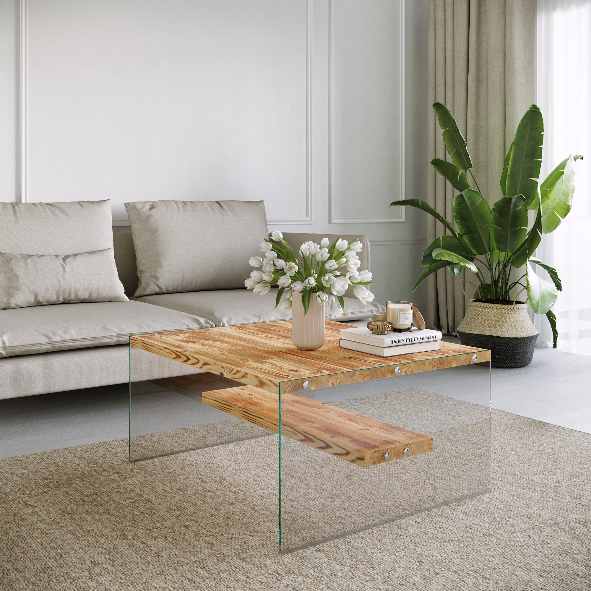 Sohvapöytä Valento Furniture Niagara S101 tammi