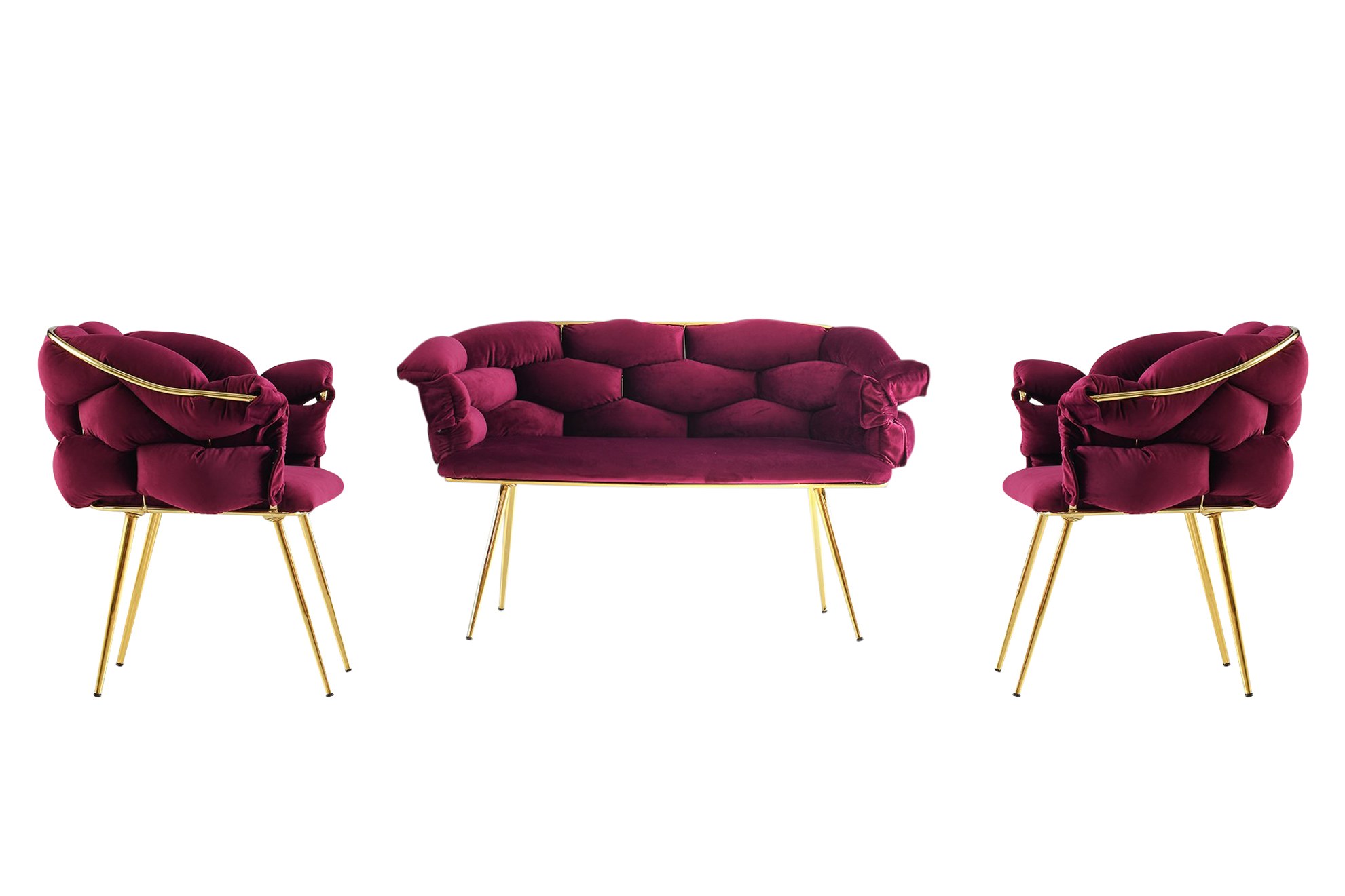 Sohvaryhmä Valento Furniture Balon 21, sohva + 2 tuolia