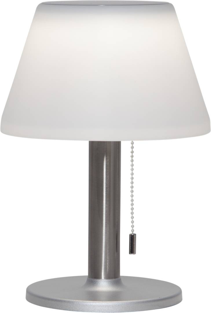 Aurinkokennopöytävalaisin Star Trading Solia, 28 cm, valkoinen