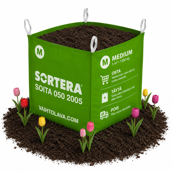 Istutusmulta Sortera M, 1000 kg suursäkki