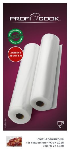 Tyhjiöpakkauskalvo ProfiCook 2 kpl 28 cm x 6 m 8910155