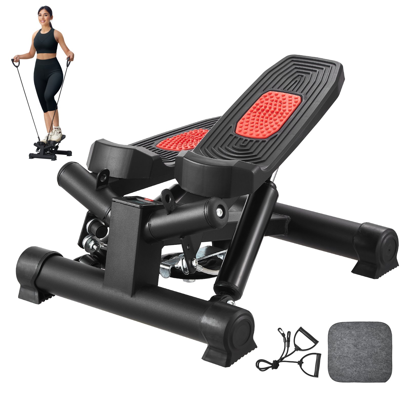 Stepperi North Craft RB-SP02, 150kg, LCD-näyttö, Musta