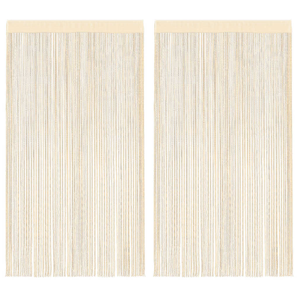 String-verhot 2 kpl 100x250 cm kerma