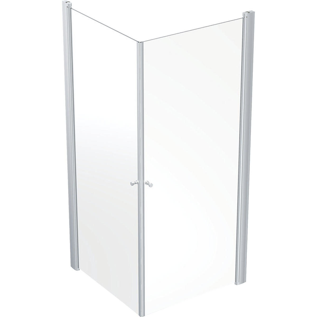 Suihkunurkka Ido Showerama 10-02, 900x900x2000 mm, kirkas lasi, mattahopea profiili, nuppivedin