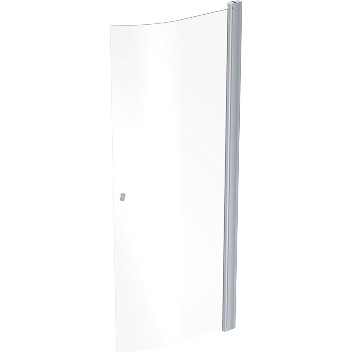 Suihkuovi IDO Showerama 10-41, 533x2000 mm, kaareva, kirkas lasi, mattahopea profiili, nuppivedin