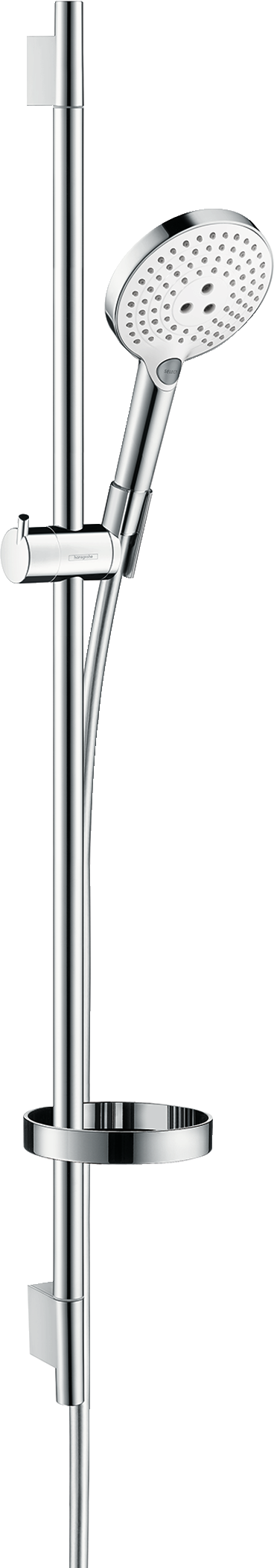 Suihkusetti Hansgrohe Raindance Select S 120 3jet UnicaS Puro, vettä säästävä, hierova suihku, kiiltävä valkokromi