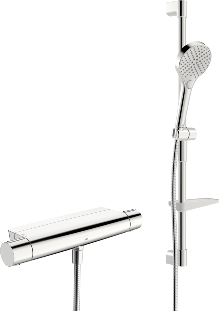 Suihkusetti Oras Optima Style 7169-109, termostaattihanalla, vettä säästävä, kromi
