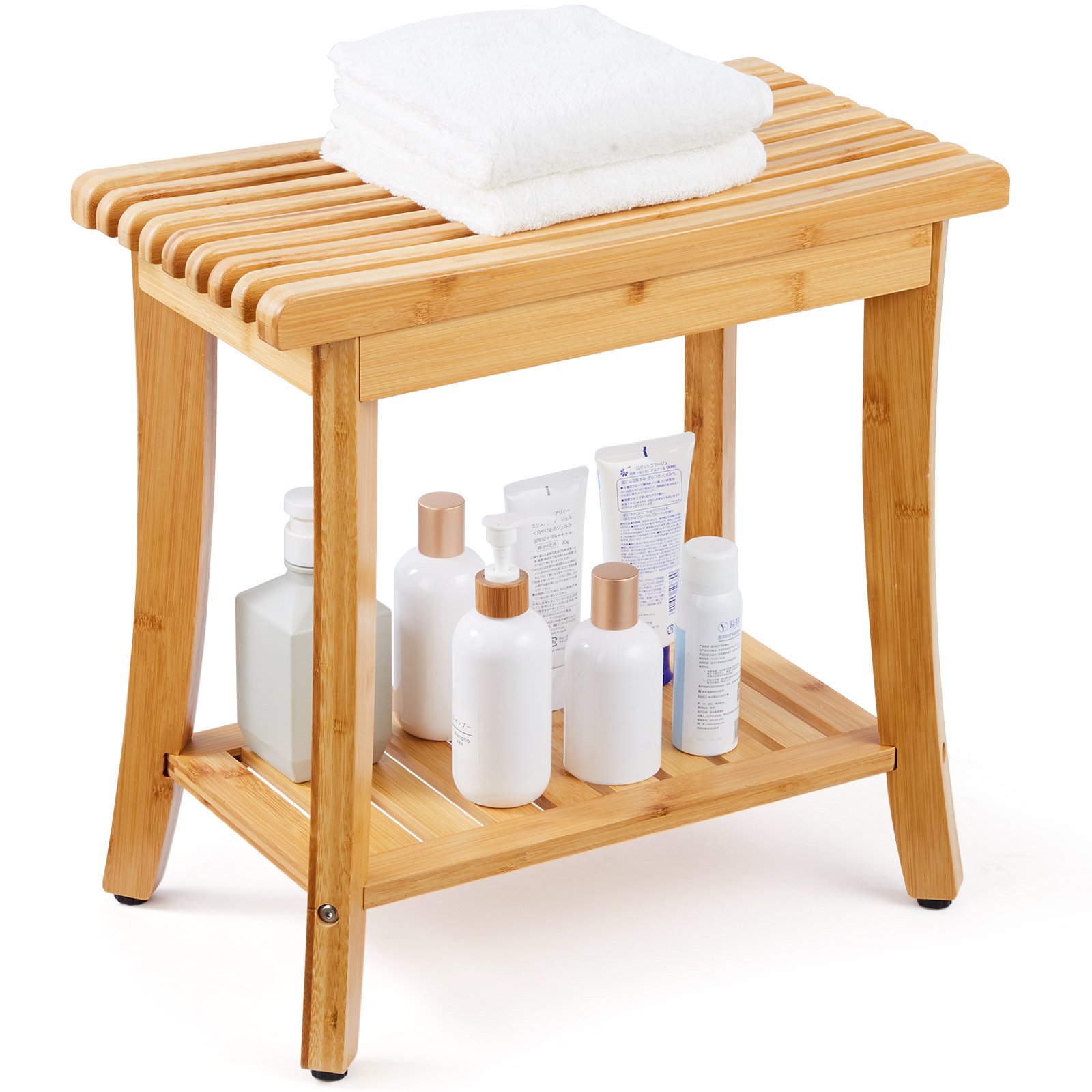 Suihkutuoli North Craft, 48.5x28.7x46.5cm, luonnollinen bambu