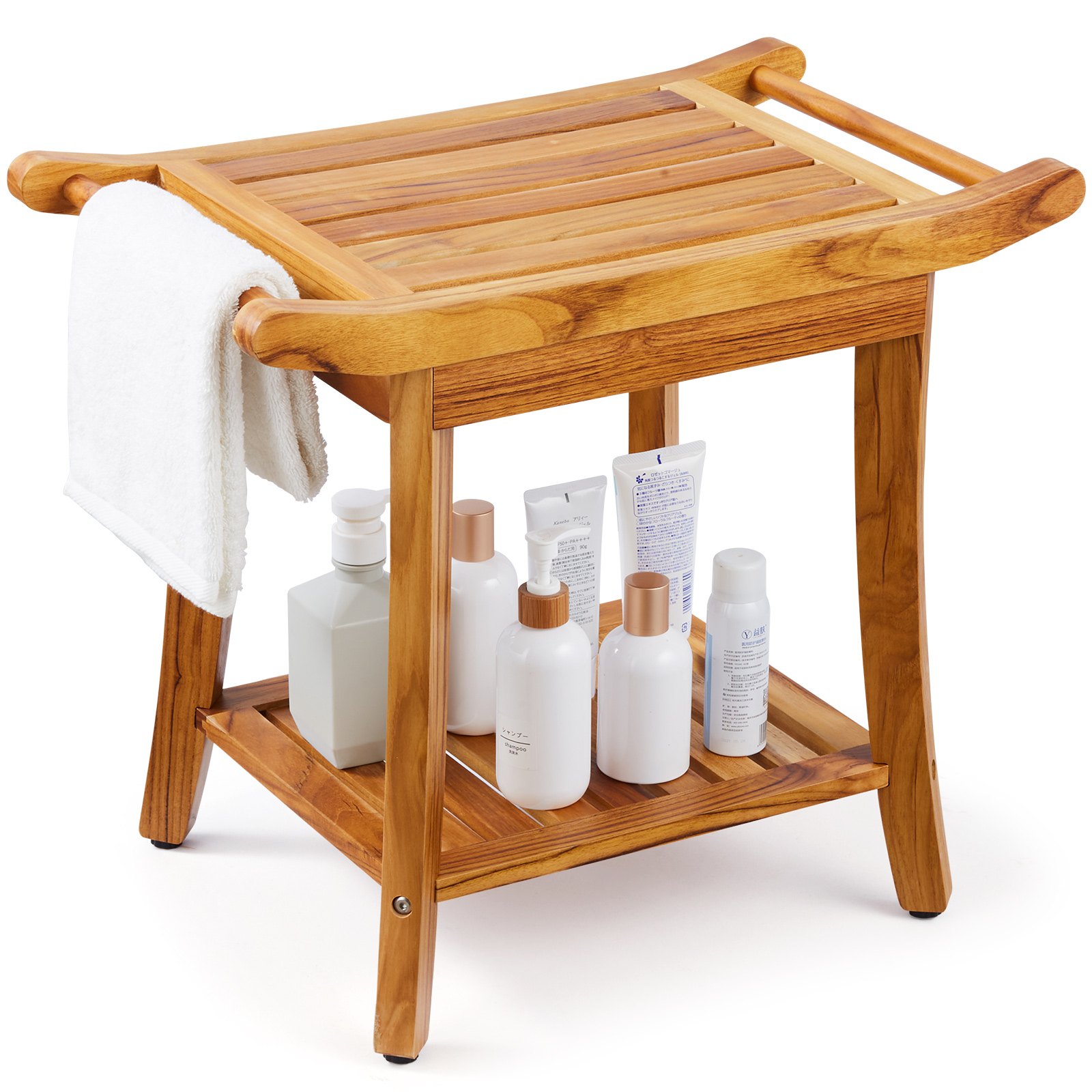 Suihkutuoli North Craft Teak, 56x36.5x47cm, Luonnollinen Teak