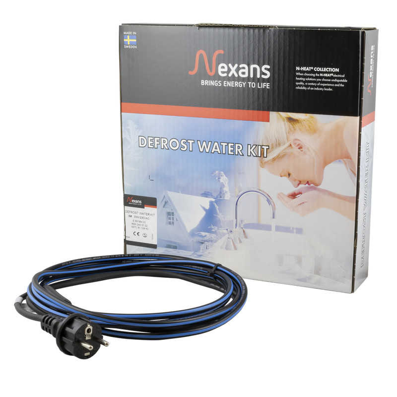 Sulanapitokaapeli Nexans Defrost Water Kit, 20m, 220W, 240V