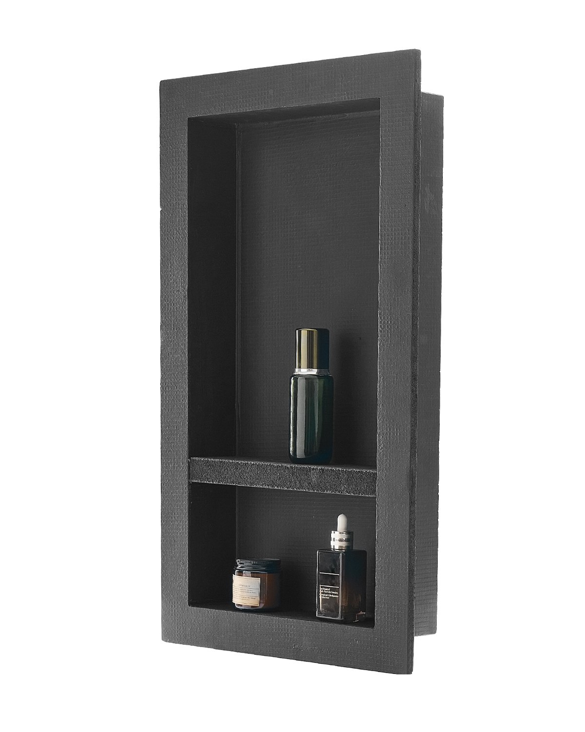 Syvennyshylly kylpyhuoneeseen North Craft, 40.6x71.1cm, musta