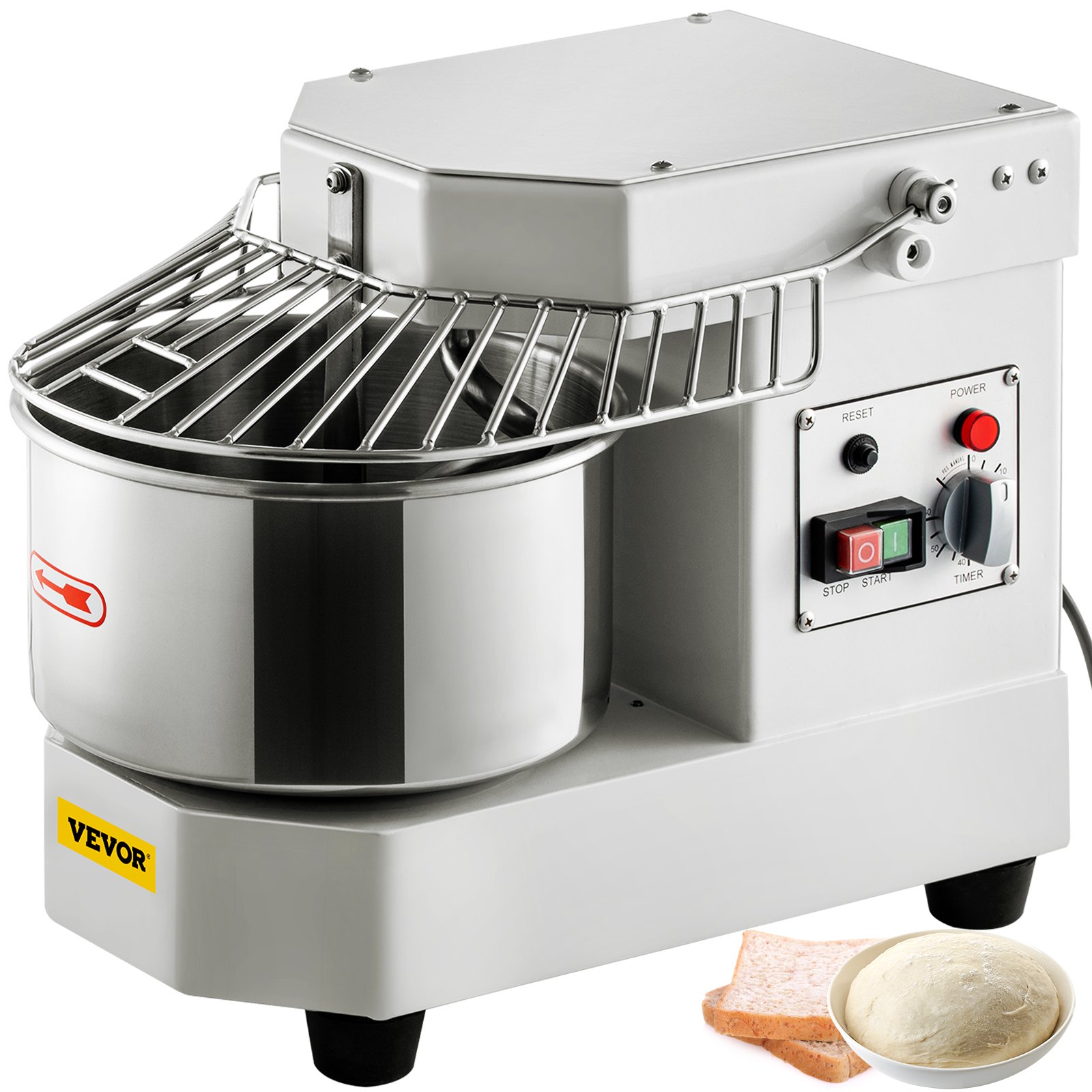 Taikinakone North Craft BDM8, 8L, ruostumaton teräs