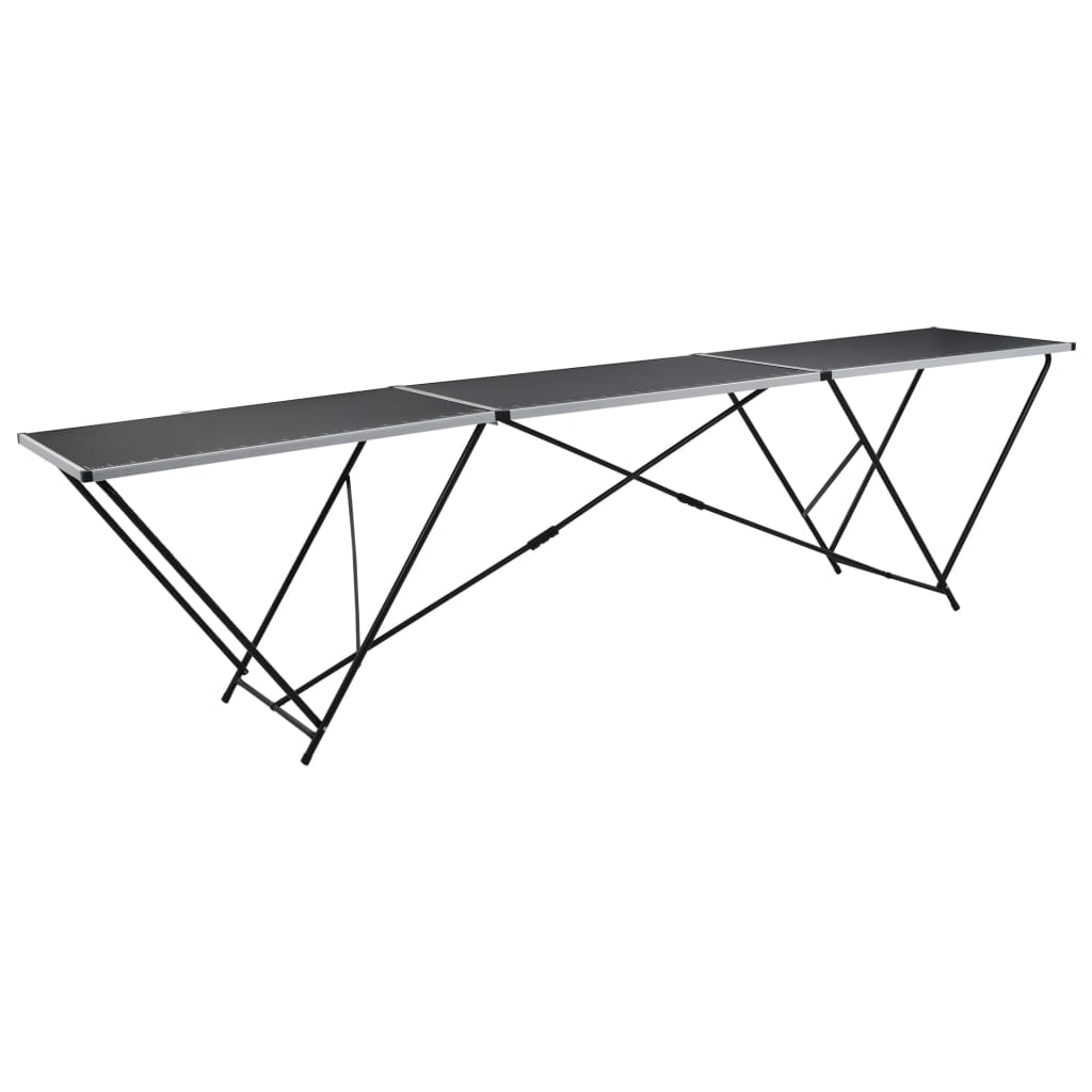 Taittuva tapetointipöytä mdf ja alumiini 300x60x78 cm