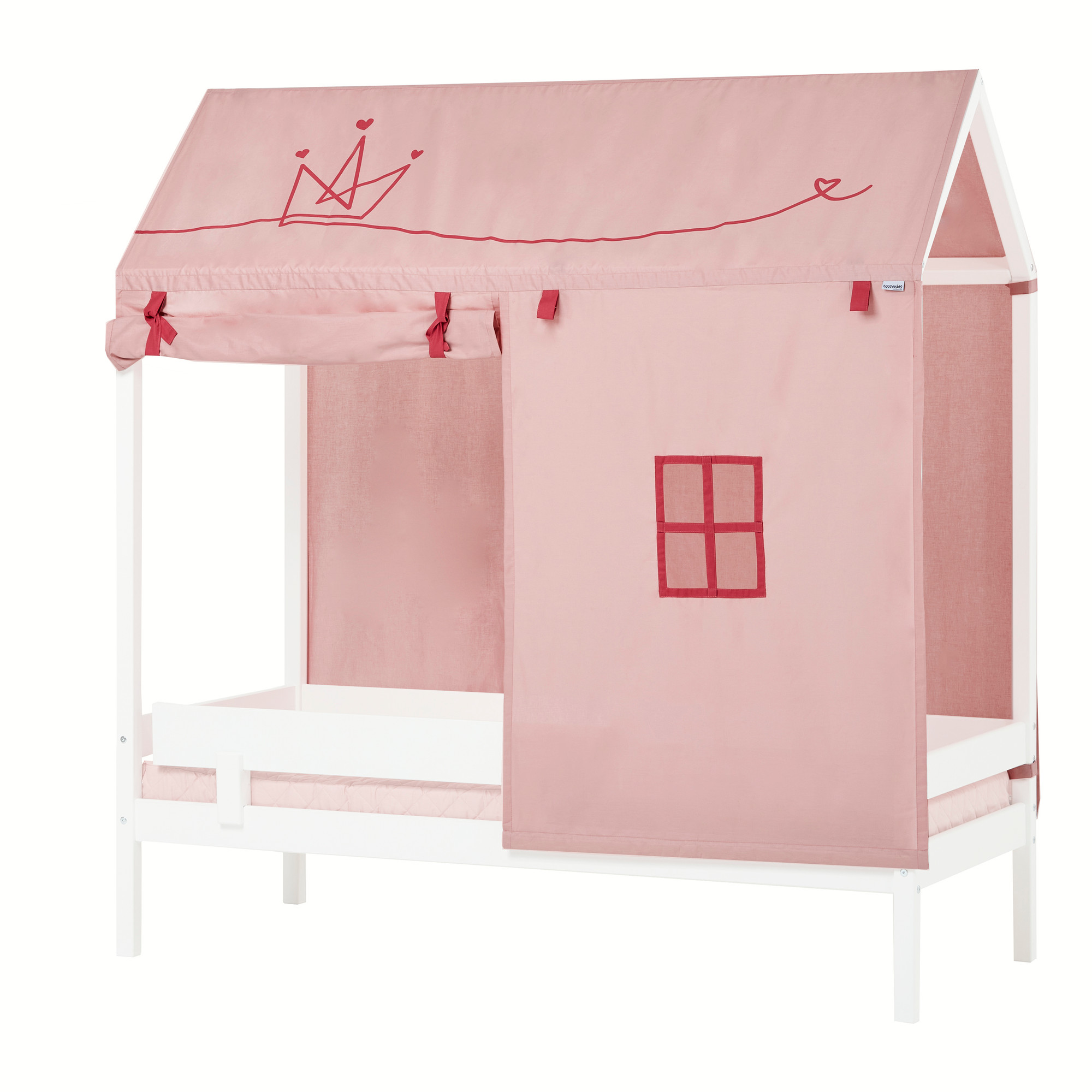 Talosängyn Hoppekids kattoverho Prinsessa, 70x160cm, Punainen